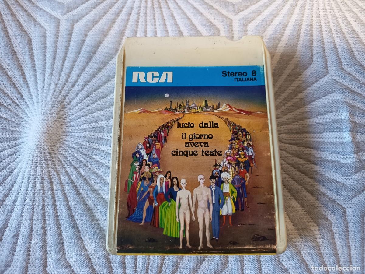 Casetes antiguos: Lucio Dalla &ndash; Il Giorno Aveva Cinque Teste. 8 track, stereo 8, 8 pistas