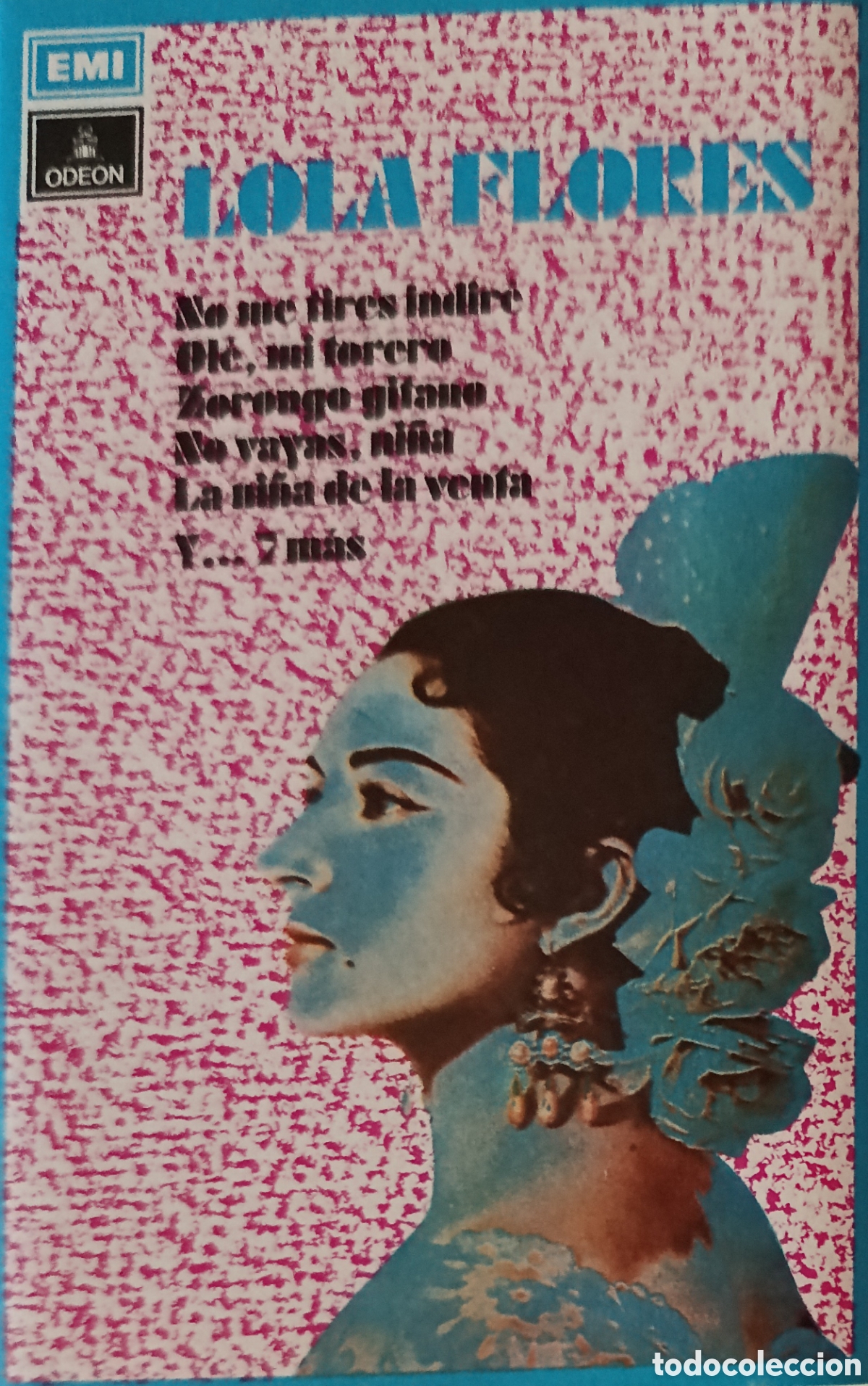 Casetes antiguos: Lola Flores casette sello Emi-Odeon editado en Espa&ntilde;a a&ntilde;o 1972.