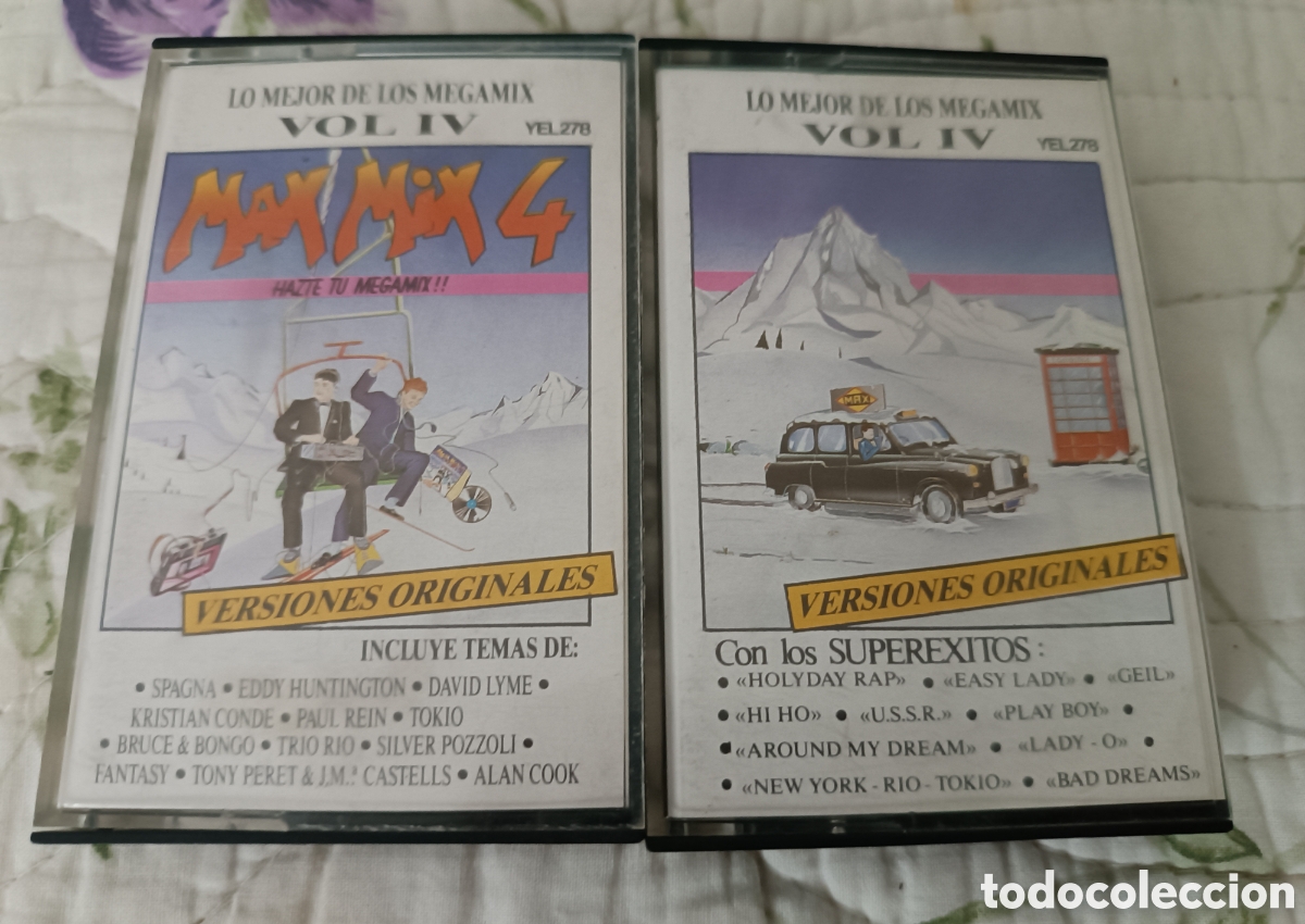Casetes antiguos: Casete Lo Mejor De Los Megamix Vol. IV 4. 2 Casetes