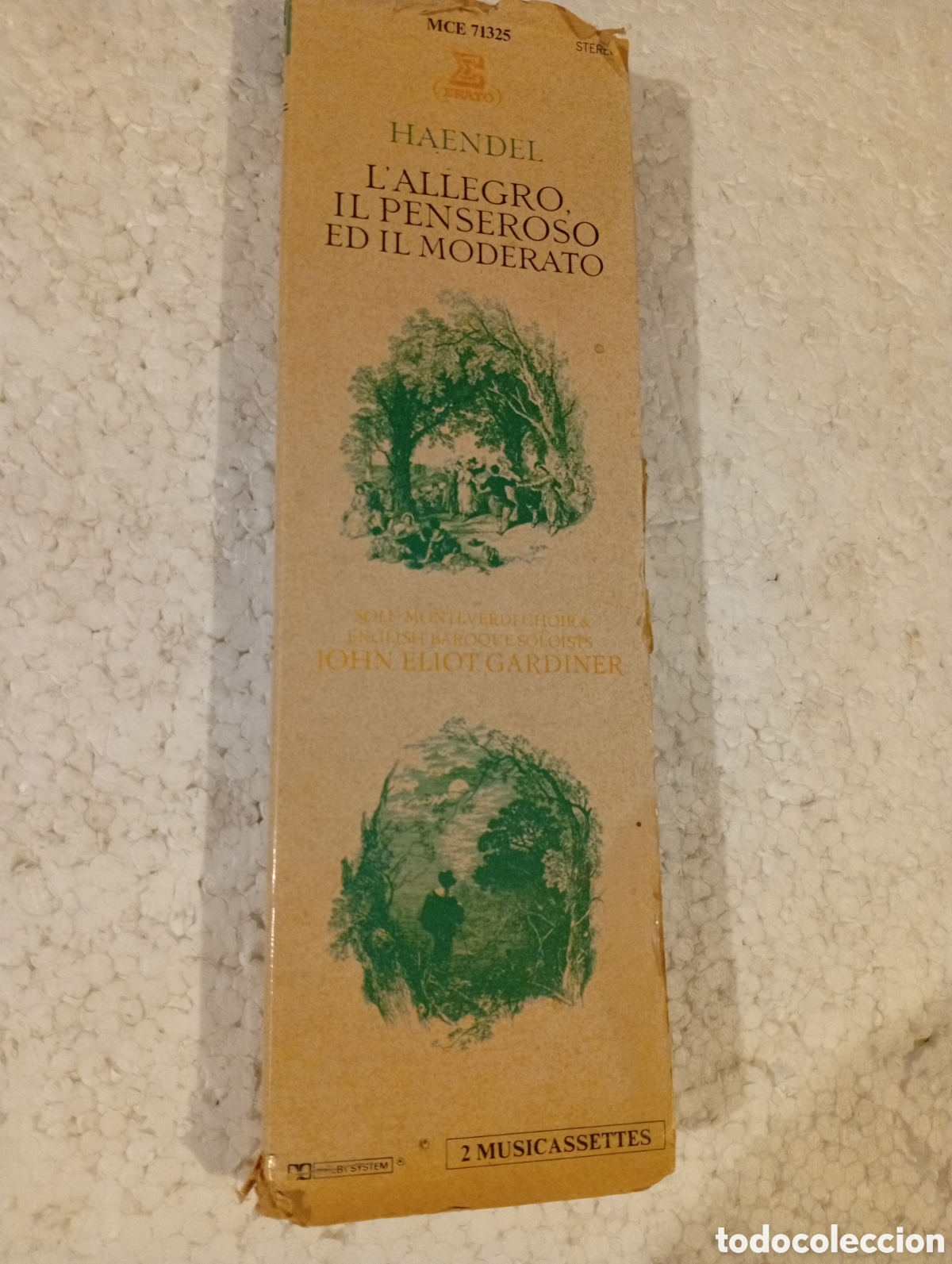 Casetes antiguos: 2 CASSETTES HAENDEL GARDINER L'ALLEGRO IL PENSEROSO ED IL MODERATO. ERATO 1981