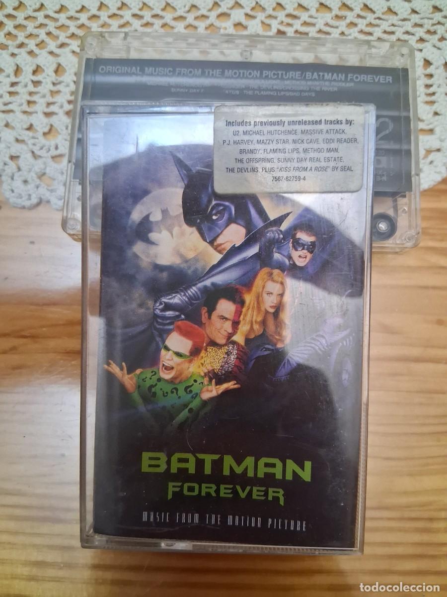 Casetes antiguos: Casete cinta de m&uacute;sica Batman Forever music from the motion picture