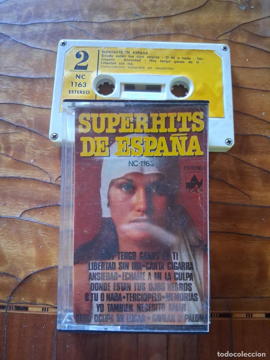 Casetes antiguos: Casete cinta m&uacute;sica superhits espa&ntilde;a casete