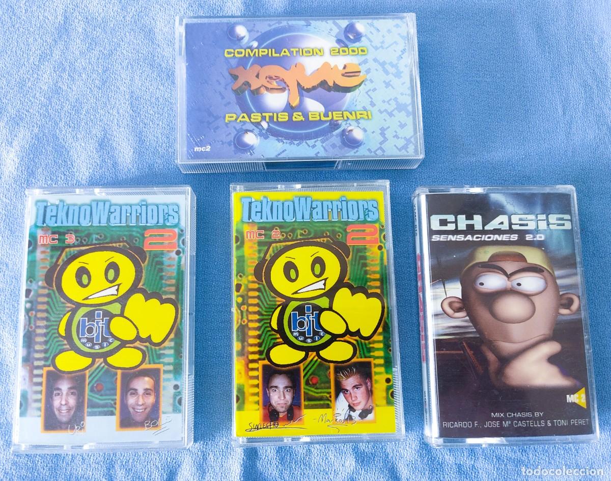 Casetes antiguos: LOTE CASSETTES ORIGINALES TEKNO WARRIORS CHASIS Y XQUE COMPILATION 2000