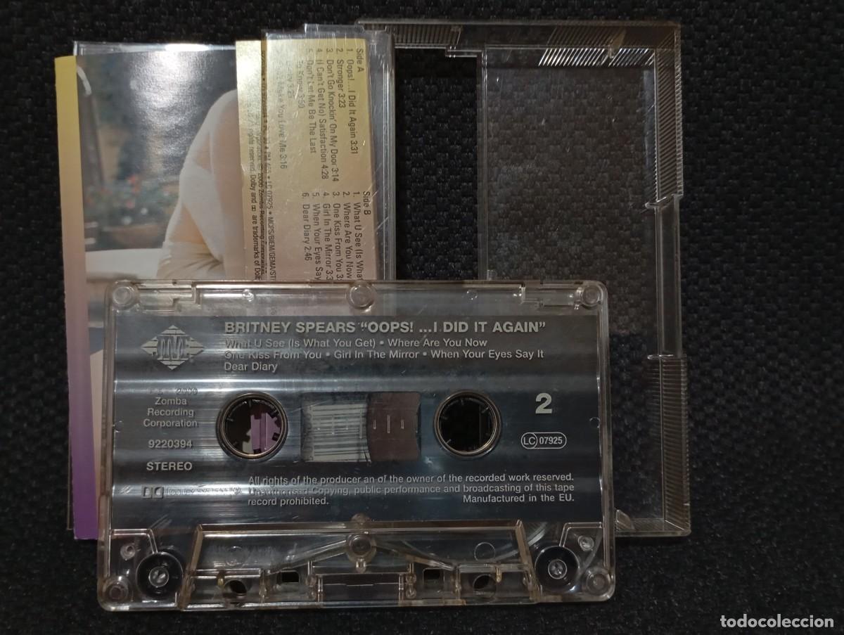 Casetes antiguos: BRITNEY SPEARS - OOPS I DID IT AGAIN - CASSETTE - CINTA - ORIGINAL - A&Ntilde;O 2000 - Foto 8