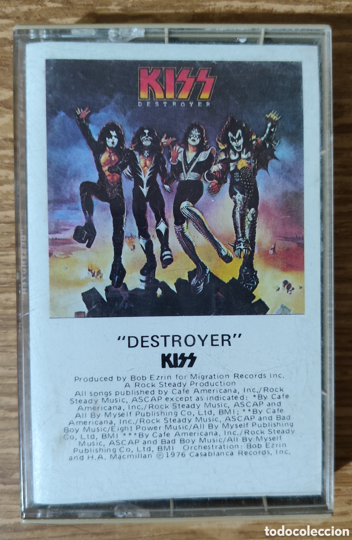 Casetes antiguos: Cassette Kiss - Destroyer (1976) ed. americana
