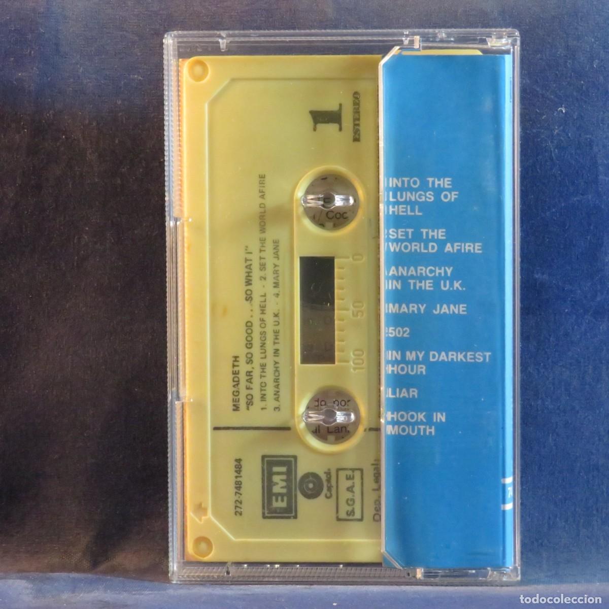 Casetes antiguos: MEGADETH &ndash; SO FAR, SO GOOD... SO WHAT! - CASETE - Foto 2