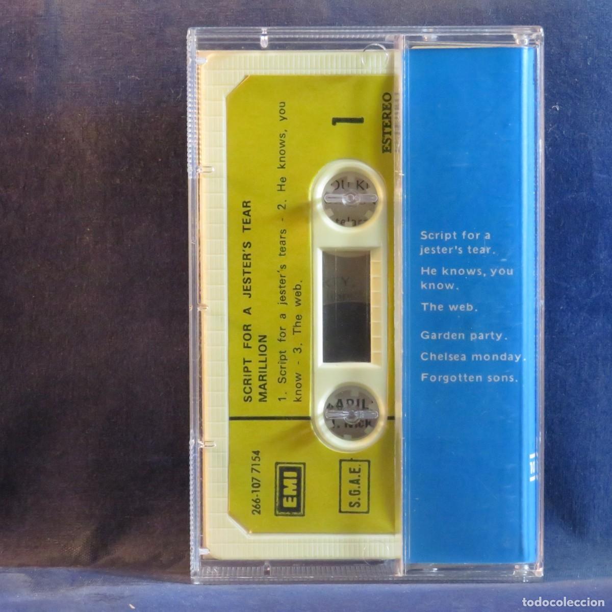 Casetes antiguos: MARILLION &ndash; SCRIPT FOR A JESTERS TEAR - CASETE - Foto 2