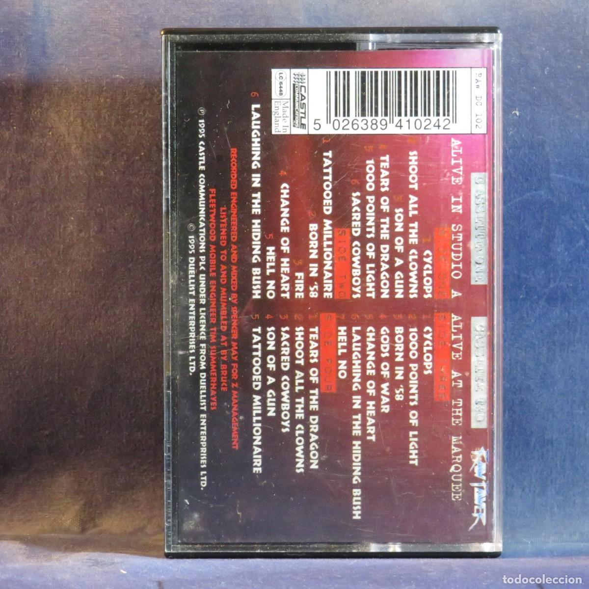 Casetes antiguos: BRUCE DICKINSON &ndash; ALIVE IN STUDIO A - 2 CASETE - Foto 2