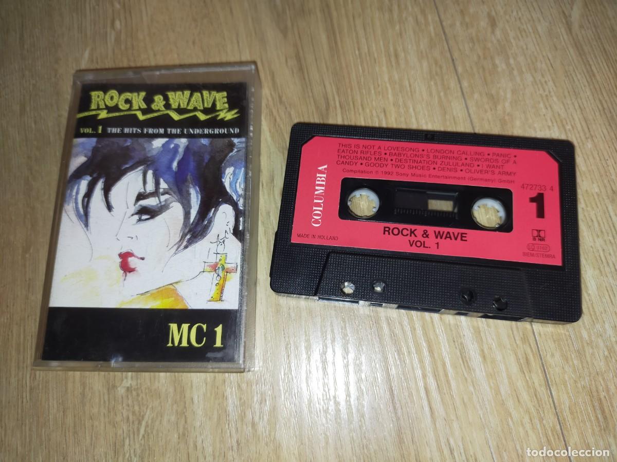 Casetes antiguos: ROCK & WAVE-THE HITS FROM THE UNDERGROUND-VOL 1