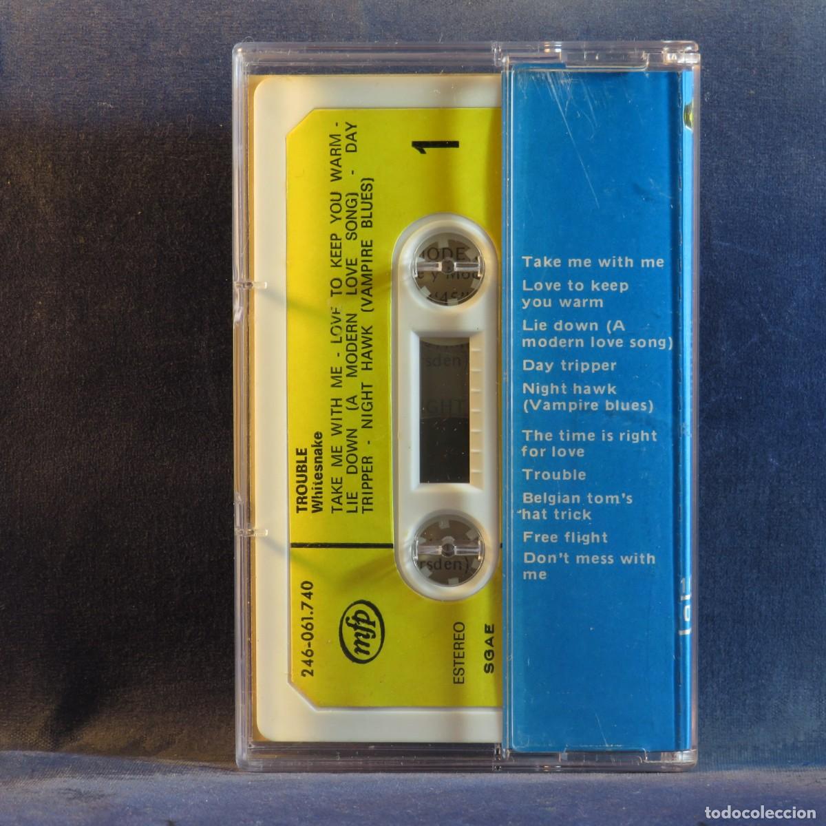 Casetes antiguos: WHITESNAKE &ndash; TROUBLE - CASETE - Foto 2