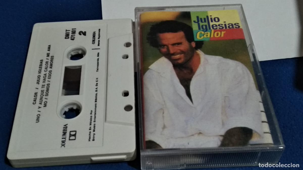 Casetes antiguos: JULIO IGLESIAS / CALOR - COLUMBIA SERIE DIAMANTE RARA HECHO EN MEXICO - CASETE CINTA CASSETTE