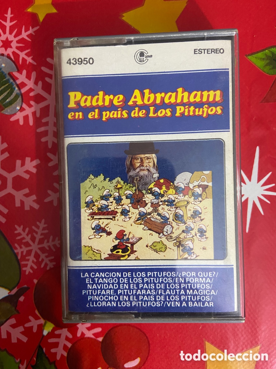 Old Cassettes: Cassette Padre Abraham en el Pa&iacute;s de los Pitufos (Edici&oacute;n Original 1978, Carnaby / Discos Columbia)