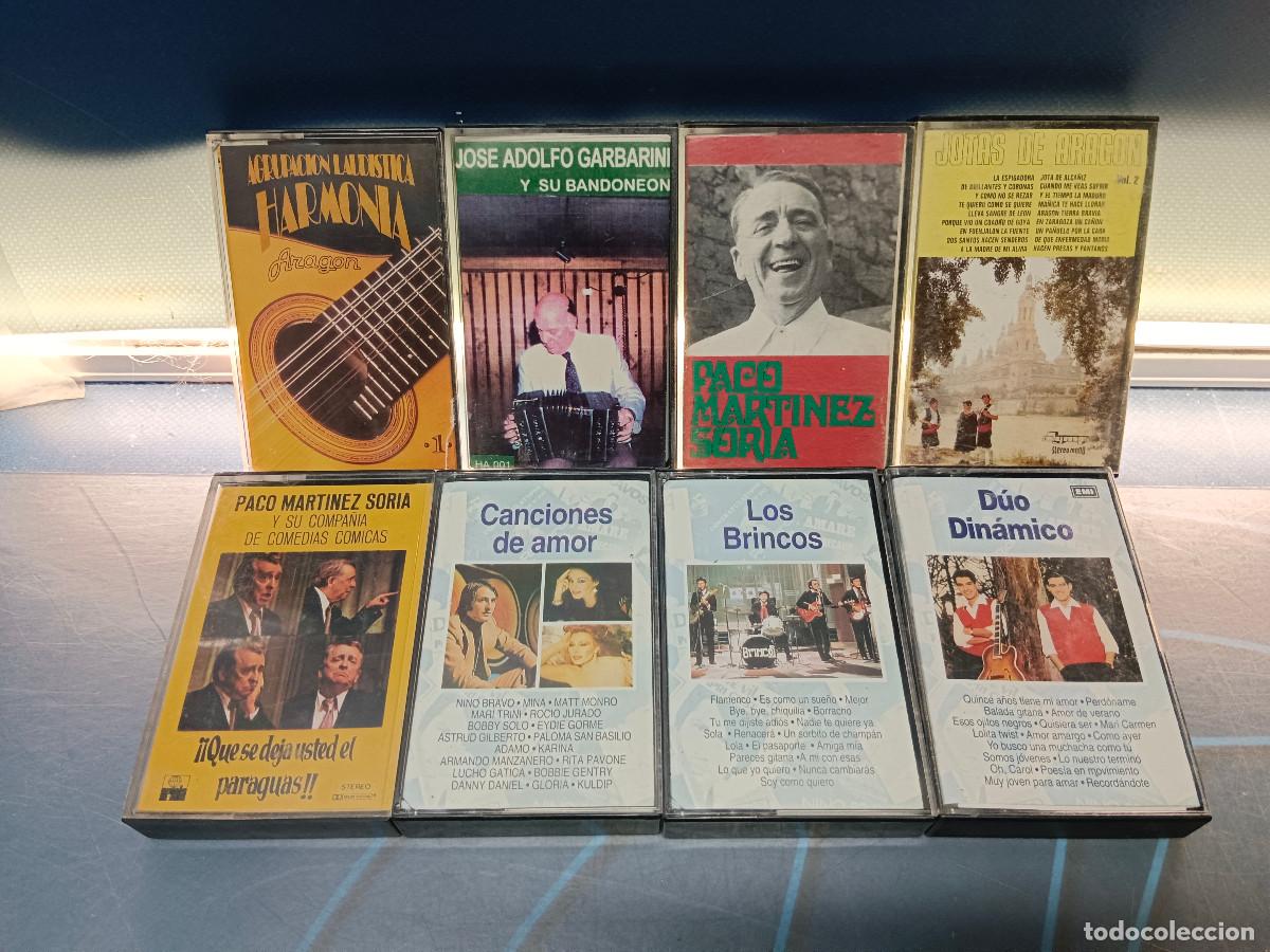 Casetes antiguos: 8 casetes, cassettes, variados, buen estado