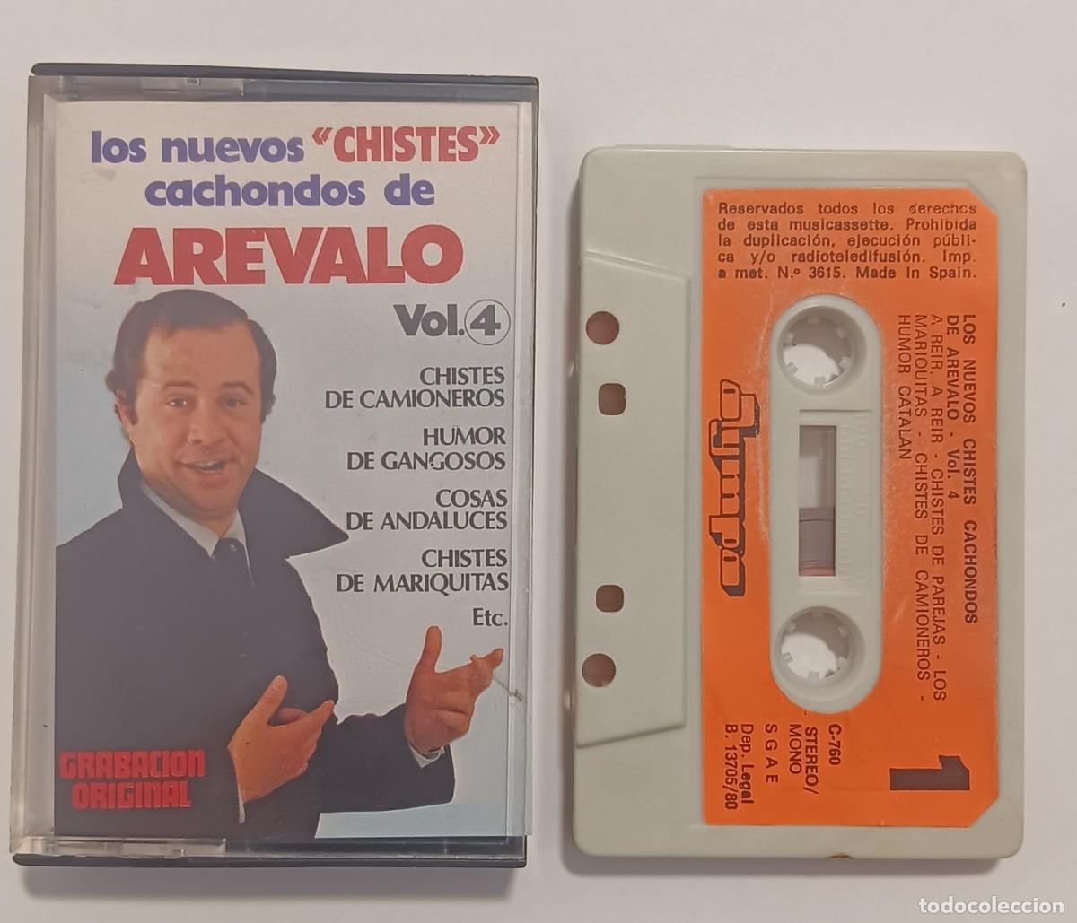 Casetes antiguos: CINTA CASSETTE LOS NUEVOS CHISTES CACHONDOS DE AREVALO