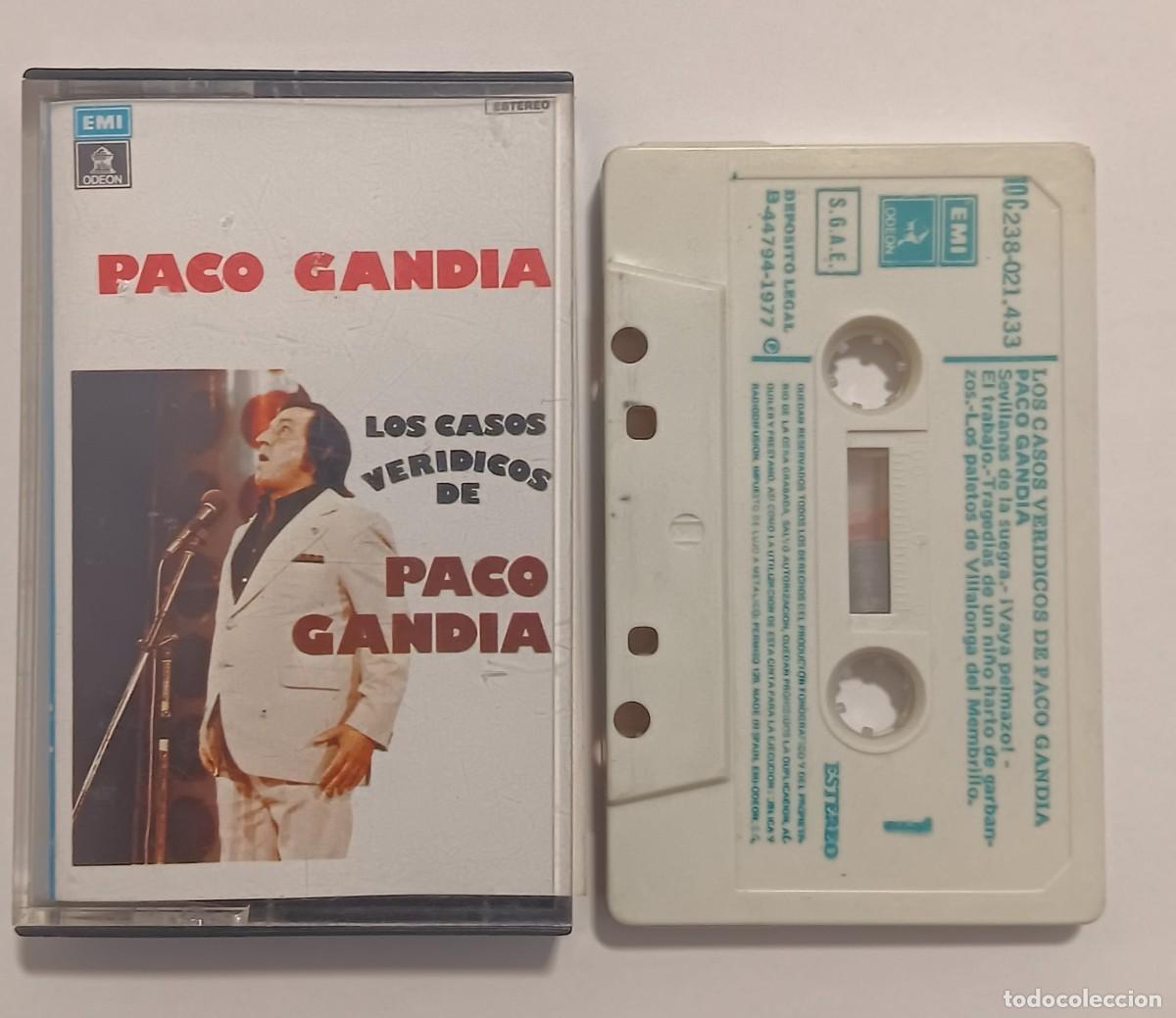 Casetes antiguos: CINTA CASSETTE LOS CASOS VERIDICOS DE PACO GANDIA