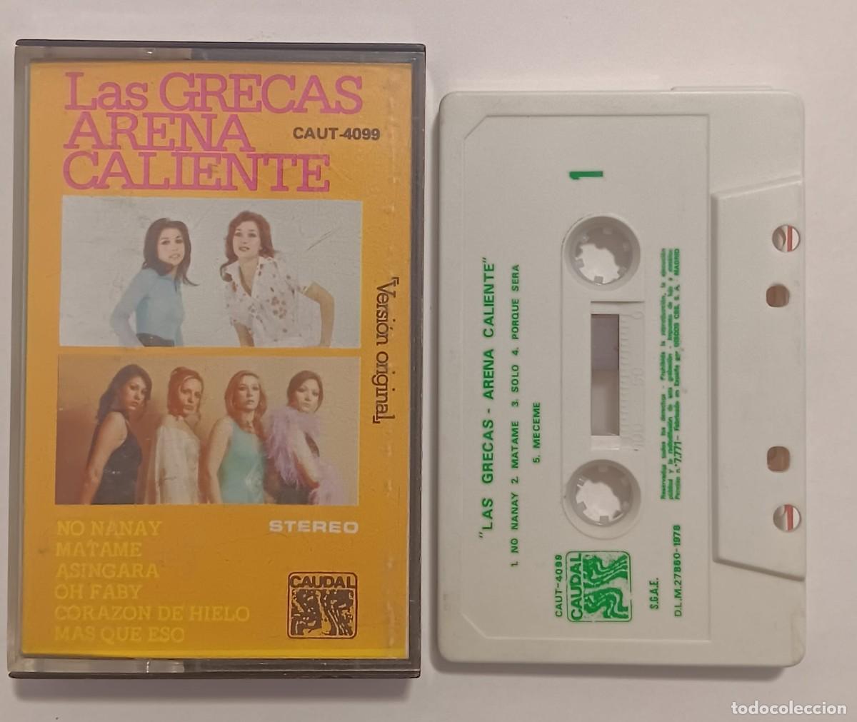 Casetes antiguos: CINTA CASSETTE LAS GRECAS ARENA CALIENTE CAUDAL 1978