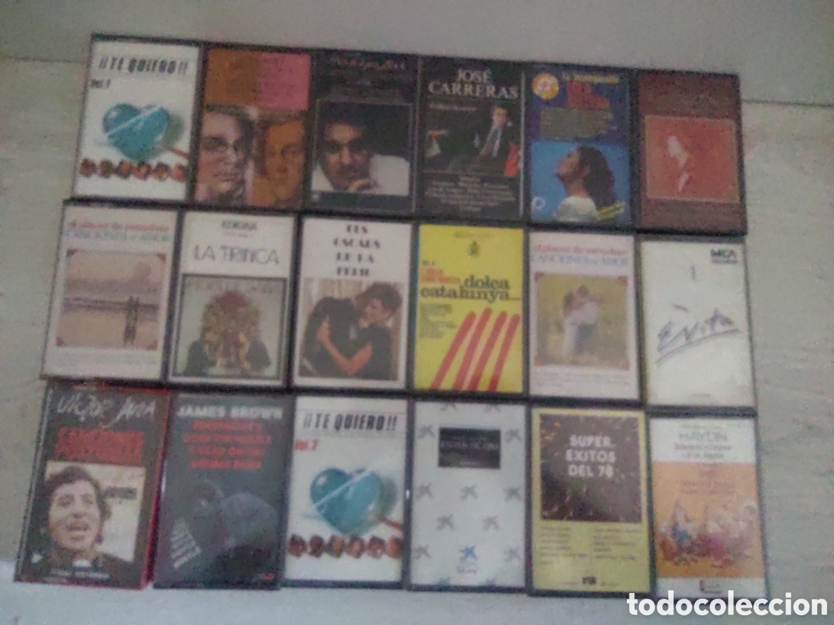 Casetes antiguos: Lote De 47 Cassettes M&aacute;s 3 Cajas con Car&aacute;tulas