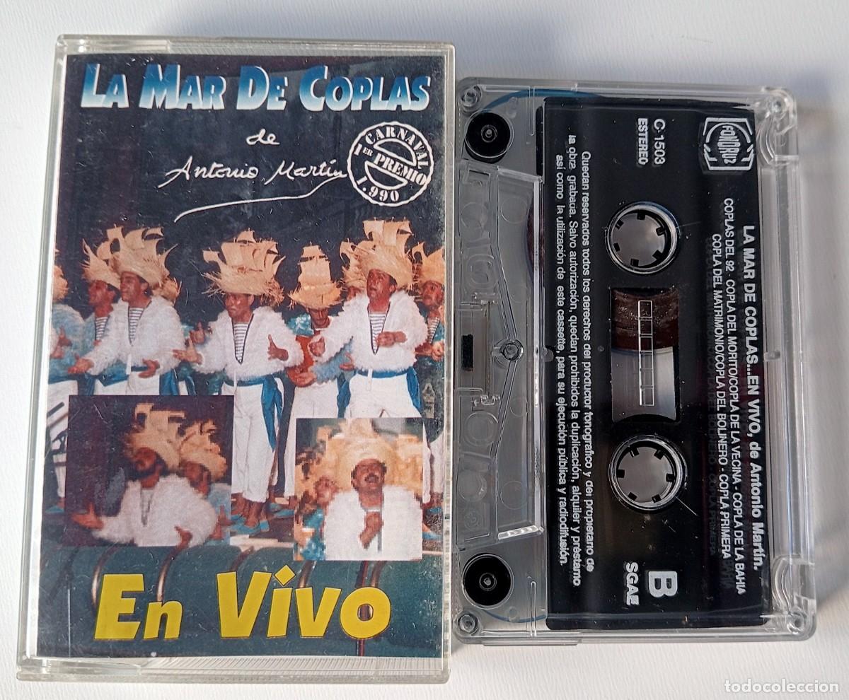 Cassette antiche: CASSETTE CARNAVAL DE CADIZ 1990 COMPARSA LA MAR DE COPLAS DE ANTONIO MART&Iacute;N
