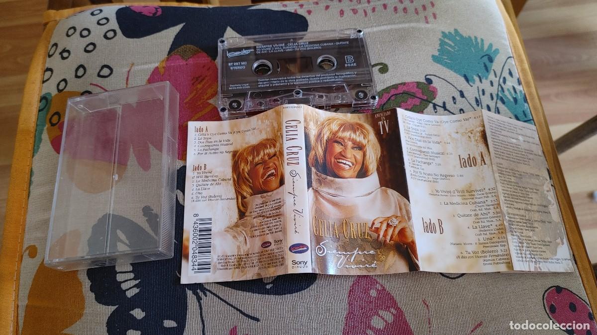 Casetes antiguos: CELIA CRUZ-CASETE SIEMPRE VIVIRE