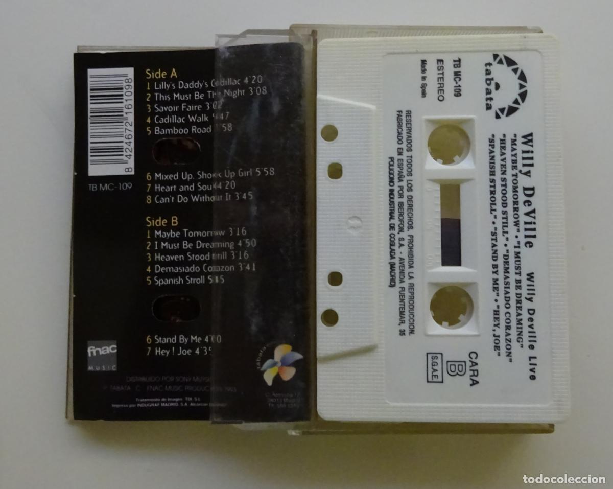 Casetes antiguos: CASETE WILLY DEVILLE. LIVE. TABATA. 1993 - Foto 3
