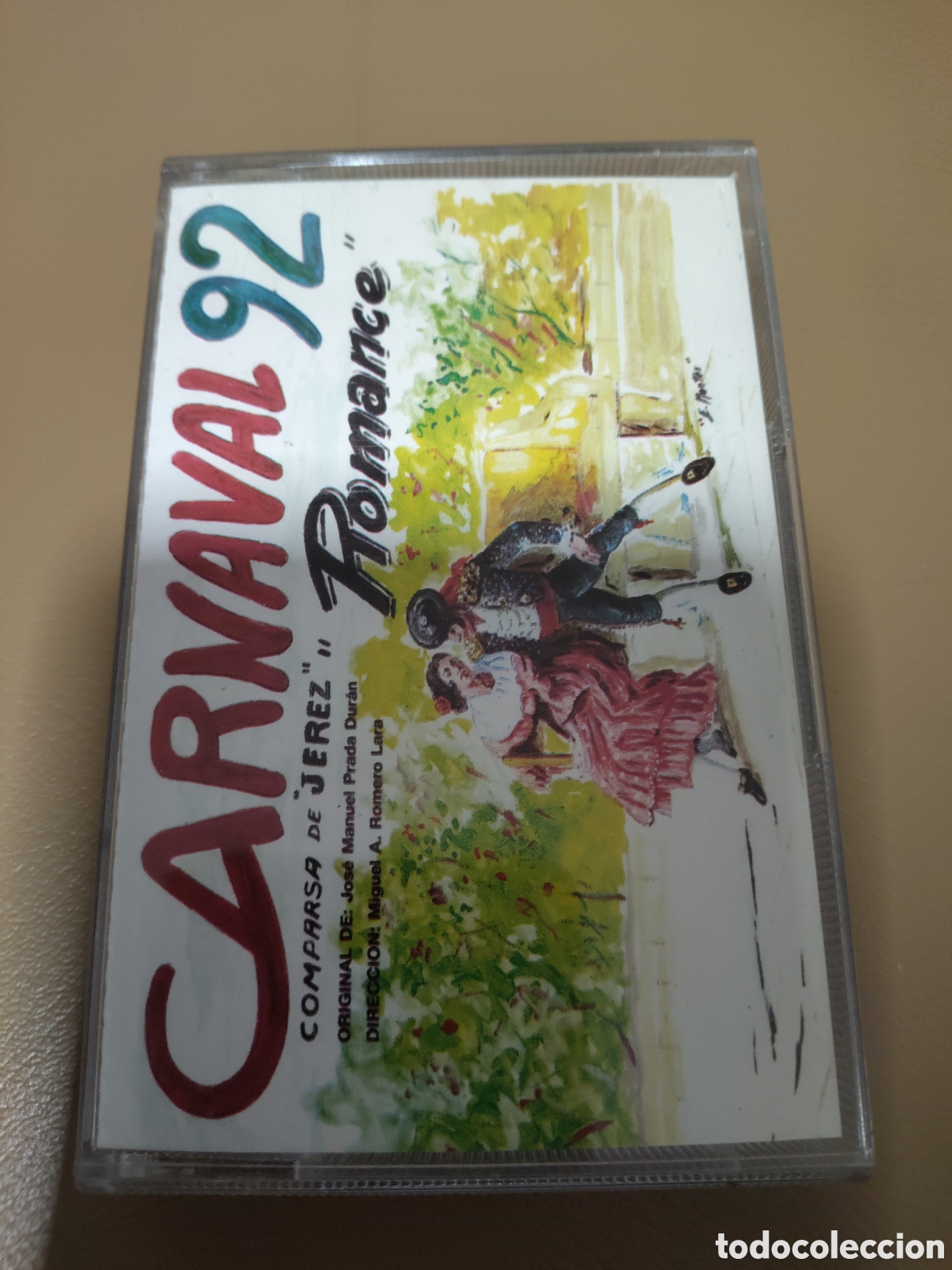 Casetes antiguos: cinta de cassette de la comparsa Romance del Carnaval de 1992