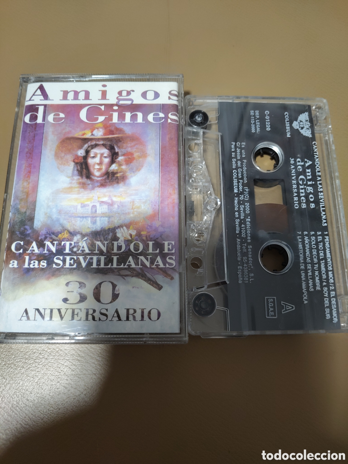 Casetes antiguos: Cant&aacute;ndole a las Sevillanas - 30 Aniversario&rdquo; del grupo musical Amigos de Gines,