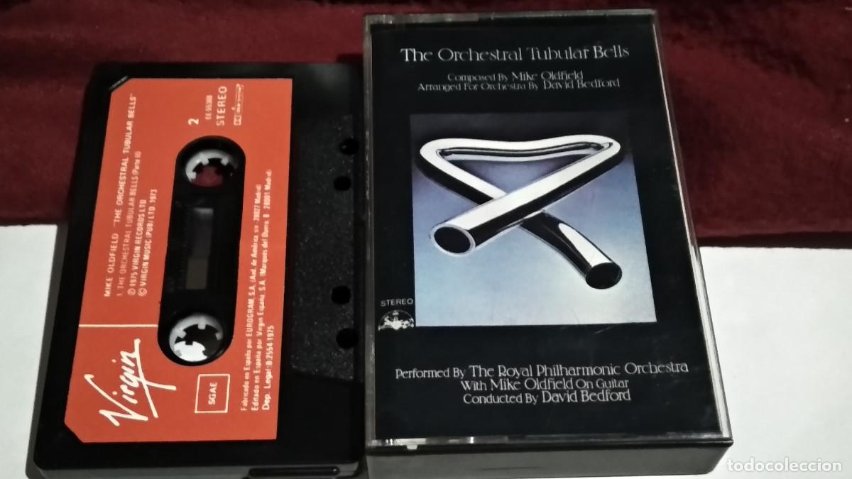 Casetes antiguos: CASETE CINTA CASSETTE ( MIKE OLDFIELD - THE ORCHESTRAL TUBULAR BELLS )1975 VIRGIN ESPA&Ntilde;A CAJA VIRGIN