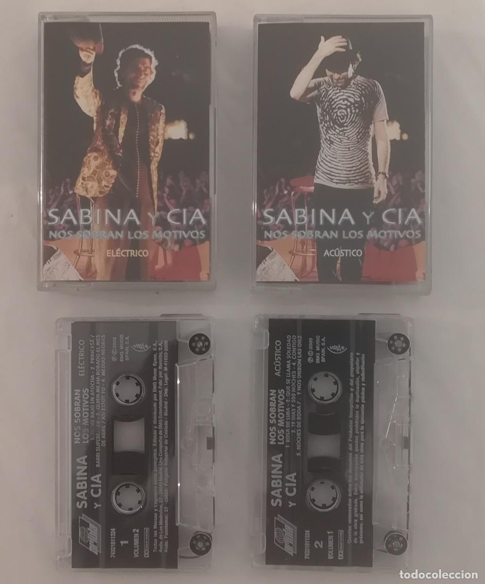Casetes antiguos: CASETE JOAQU&Iacute;N SABINA Y CIA NOS SOBRAN LOS MOTIVOS VOL. 1 + VOL. 2