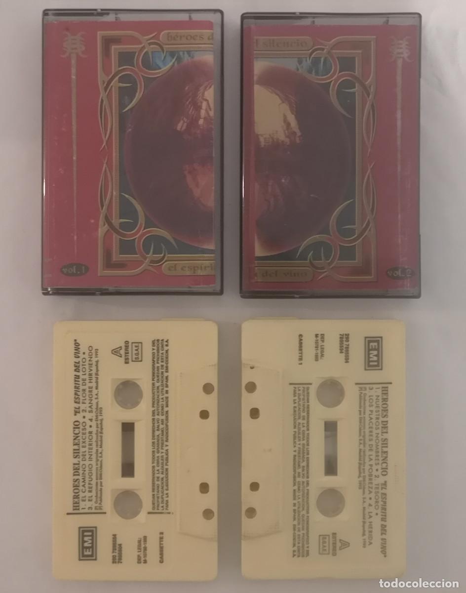 Casetes antiguos: CASETE H&Eacute;ROES DEL SILENCIO EL ESP&Iacute;RITU DEL VINO 1993