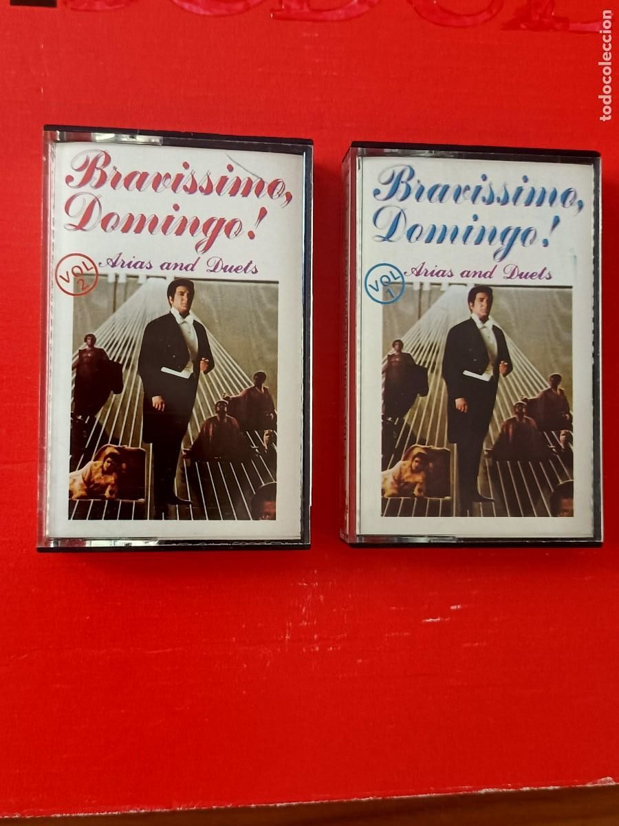 Cassettes Anciennes: CASETES, LOTE DE 2 UNIDADES DE BRAVISSIMO PLACIDO DOMINGO VOLUMEN I Y II. ARIAS AND DUETS