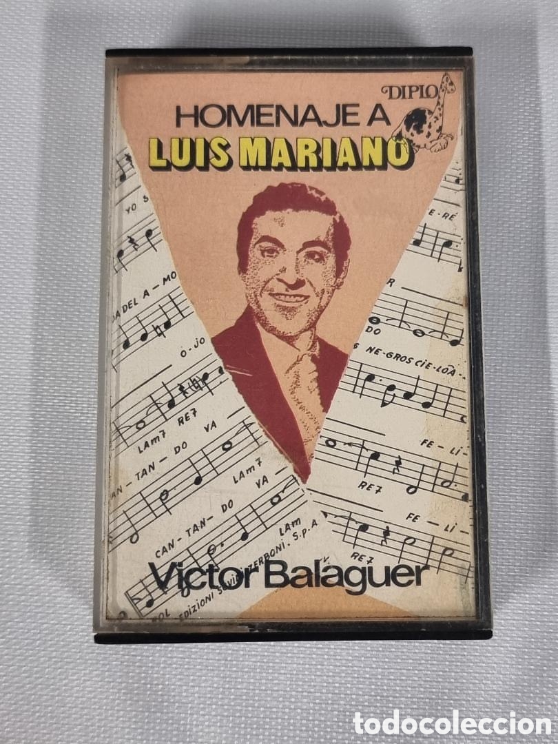 Casetes antiguos: Cinta Casete Homenaje Luis Mariano - V. Balaguer