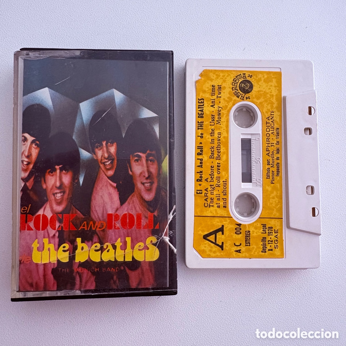 Casetes antiguos: rara cinta cassette The Munich Band &ndash; El Rock And Roll De The Beatles edicion espa&ntilde;ola de 1978