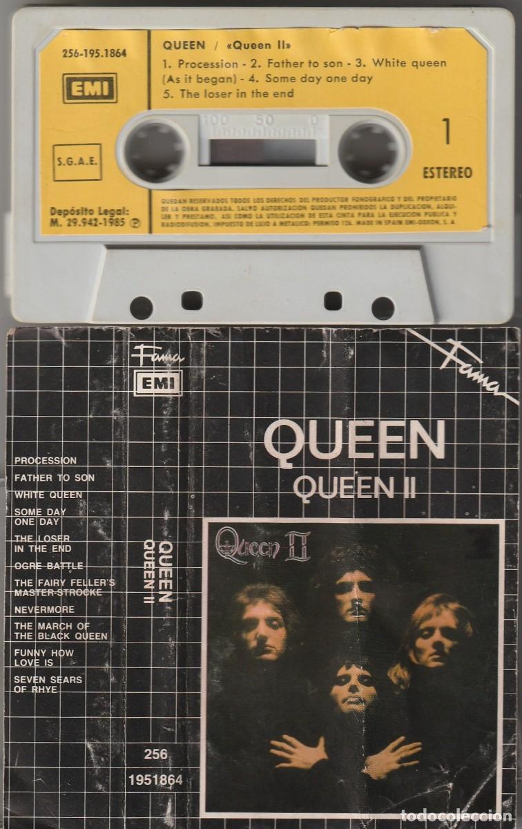 Casetes antiguos: QUEEN - QUEEN II (CASSETTE EMI-FAMA 1985 ESPA&Ntilde;A) FREDDIE MERCURY