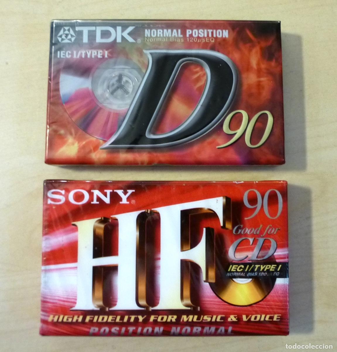 Casetes antiguos: Lote cintas cassette TDK y SONY. Nuevas. Precintadas