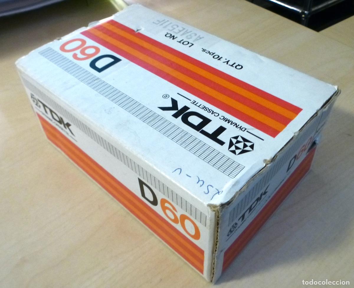 Casetes antiguos: Lote Cintas Cassette TDK. Caja 10 pcs. Contiene 2 cintas nuevas