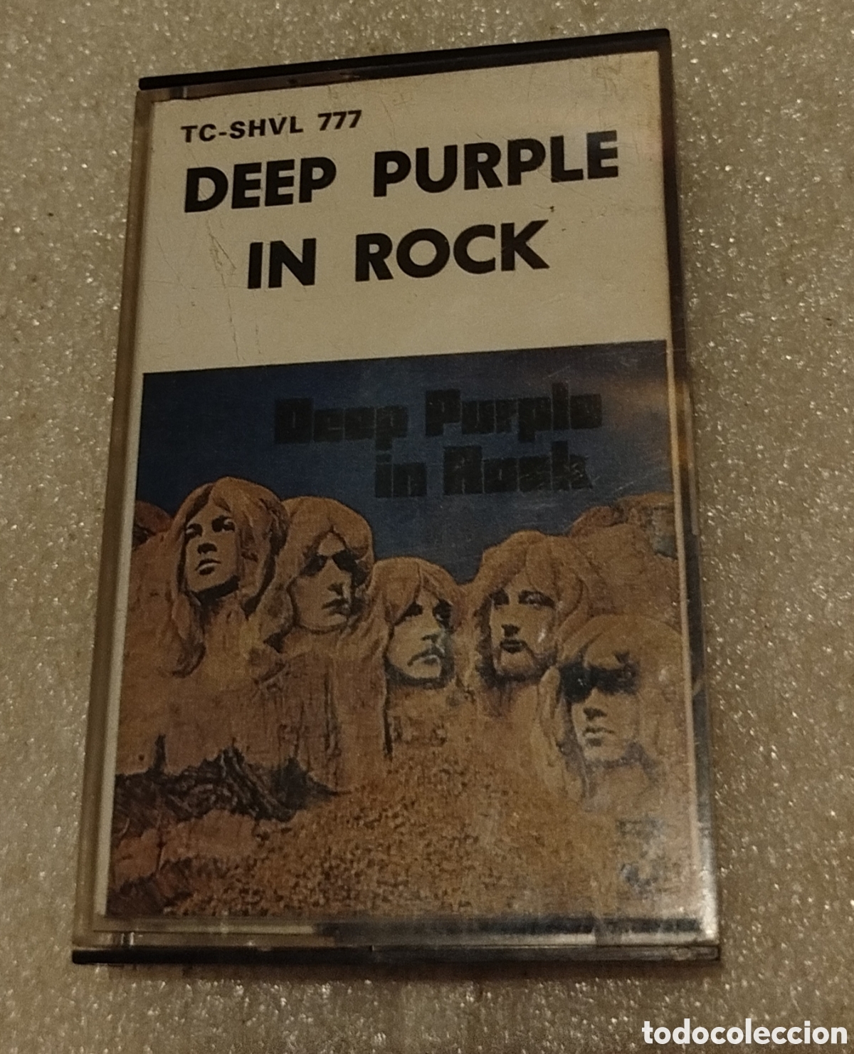Casetes antiguos: Deep Purple &lrm;&ndash; Deep Purple In Rock. UK 1977. CASSETTE
