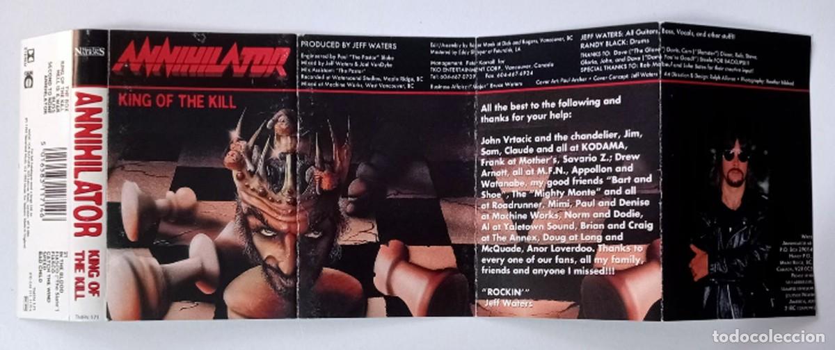 Casetes antiguos: CASSETTE ANNIHILATOR - KING OF THE KILL - Foto 3