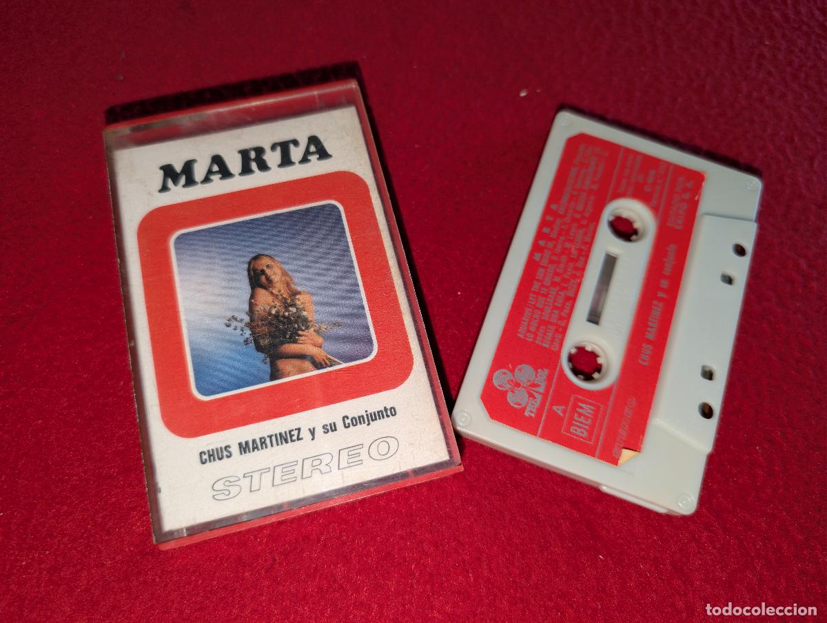 Casetes antiguos: CHUS MARTINEZ Y SU CONJUNTO Marta K7 CASSETTE 1970 Trebol SEXY NUDE COVER SPAIN
