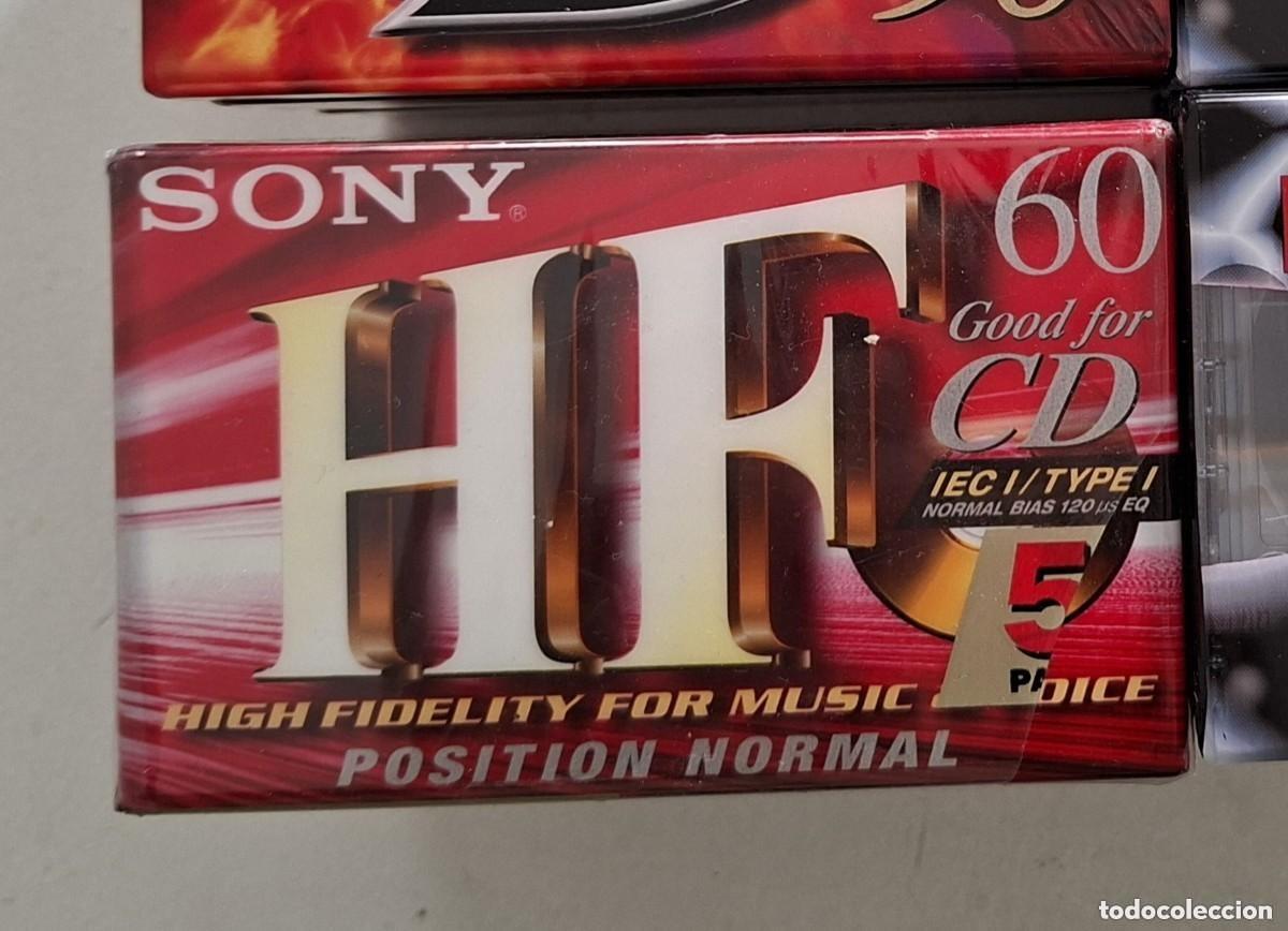 Cassettes Anciennes: Lote 5 Cintas Casete V&iacute;rgenes: Sony. NUEVAS SIN ABRIR