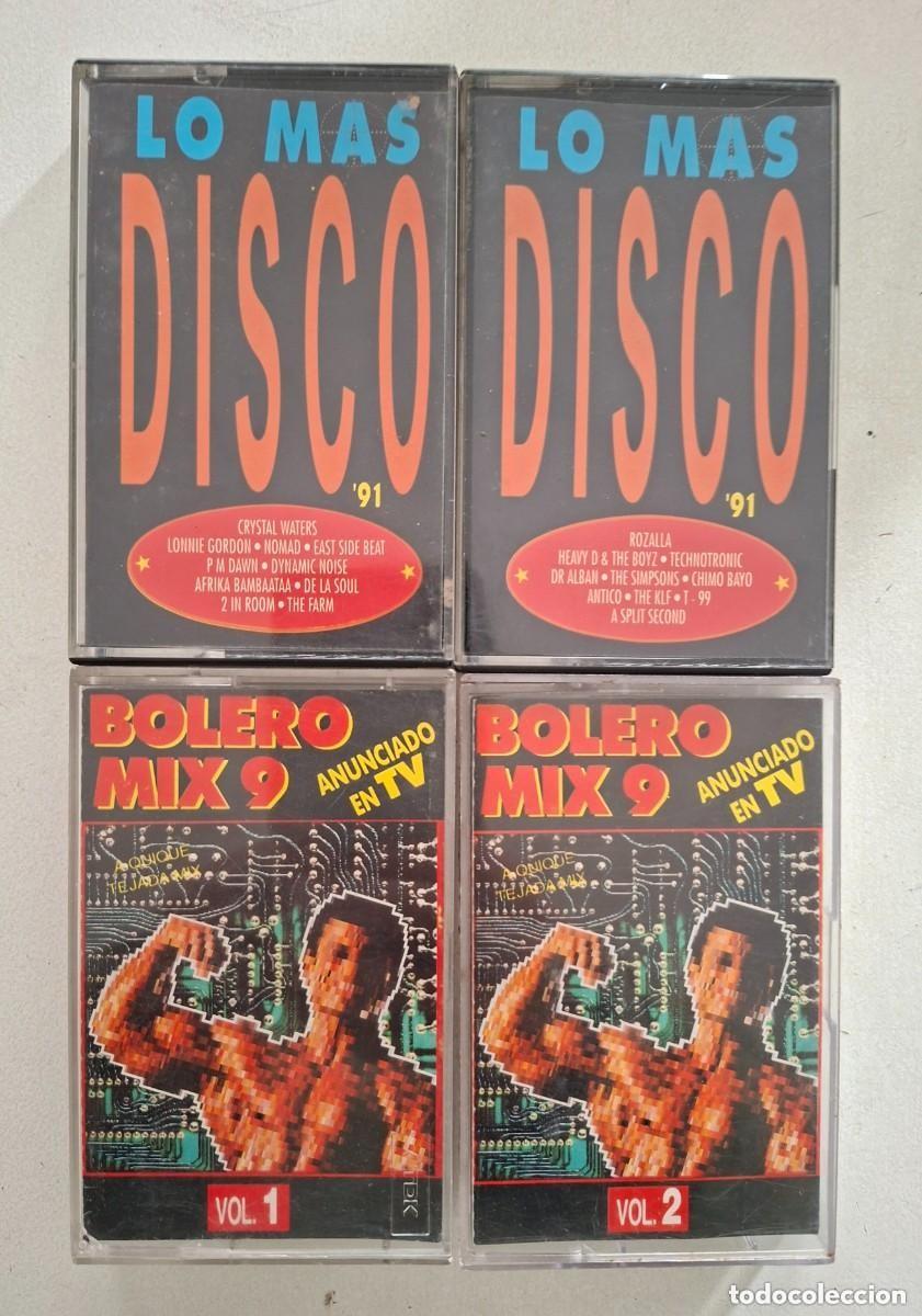 Cassette antiche: LOTE 4 CINTAS CASETE M&Uacute;SICA DISCO 90's