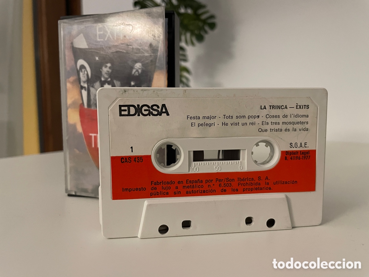 Casetes antiguos: Cassete. La Trinca. &Egrave;xits. 1977. - Foto 3