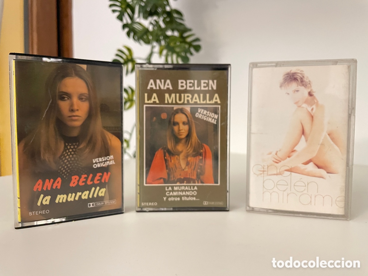 Casetes antiguos: 3 casaetes Ana Bel&eacute;n. La muralla / La muralla / M&iacute;rame.1977 y 1997.