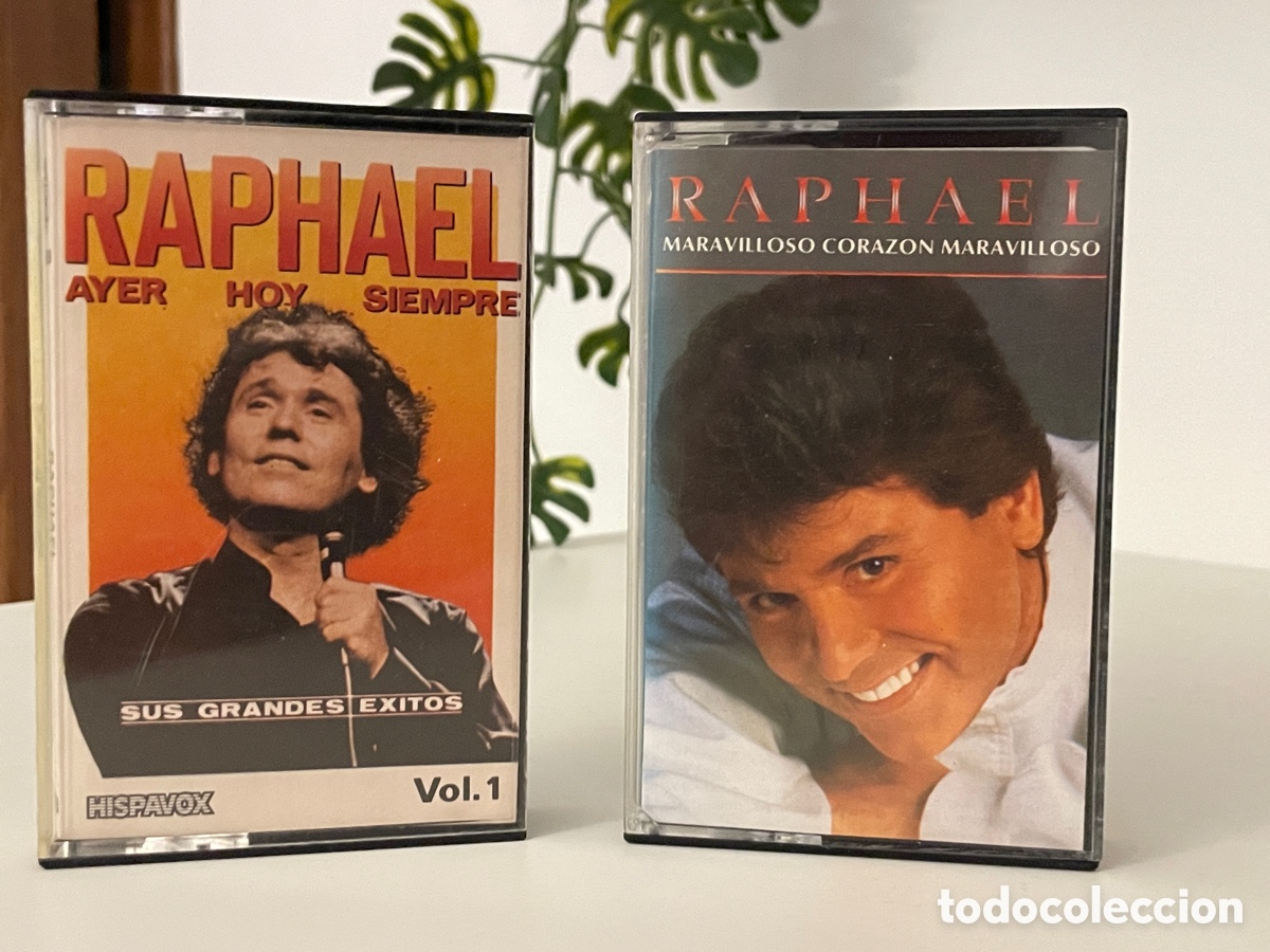 Casetes antiguos: 2 cassestes Raphael. Ayer, hoy, siempre vol. 1/ Maravilloso coraz&oacute;n maravilloso. 1982 y 1989