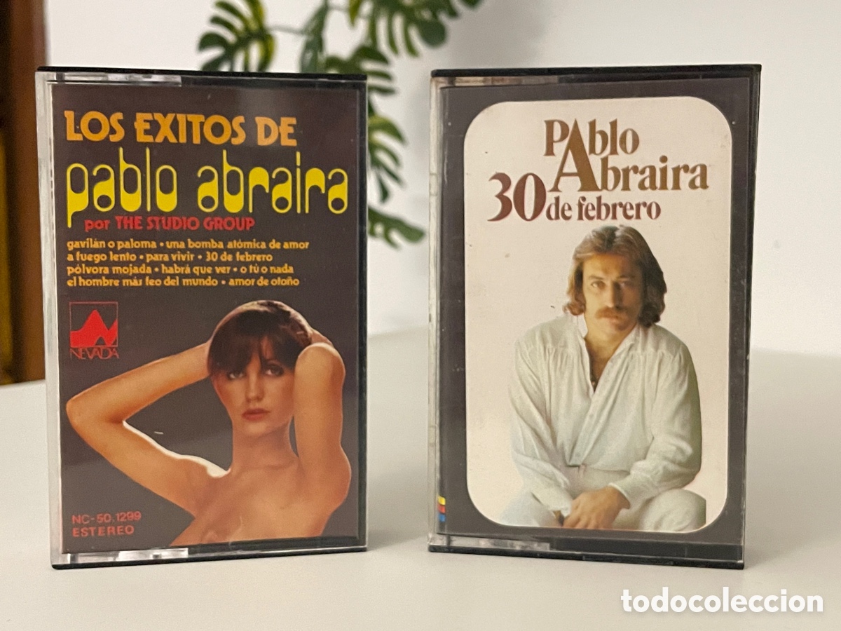 Casetes antiguos: 2 cassetes Pablo Abraira. &Eacute;xitos / 30 de febrero. 1978 y 1977