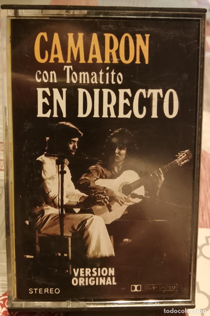 Casetes antiguos: Camar&oacute;n con Tomatito en directo. Cinta de cassette. - Foto 1