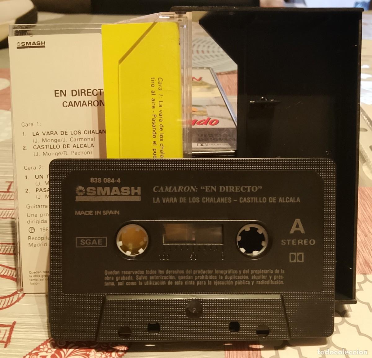 Casetes antiguos: Camar&oacute;n con Tomatito en directo. Cinta de cassette. - Foto 3
