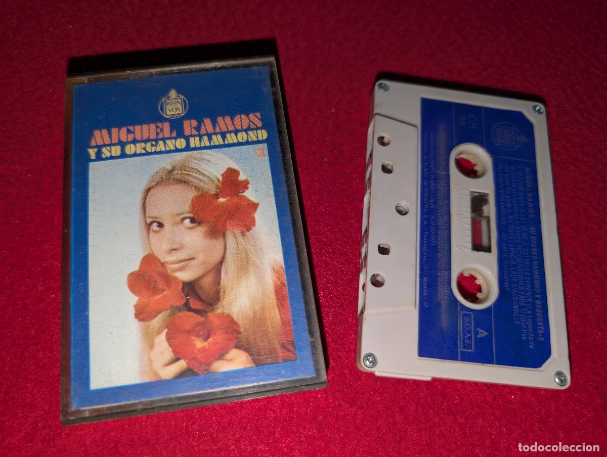 Casetes antiguos: MIGUEL RAMOS Y SU ORGANO HAMMOND K7 CASSETTE 1971 Hispavox