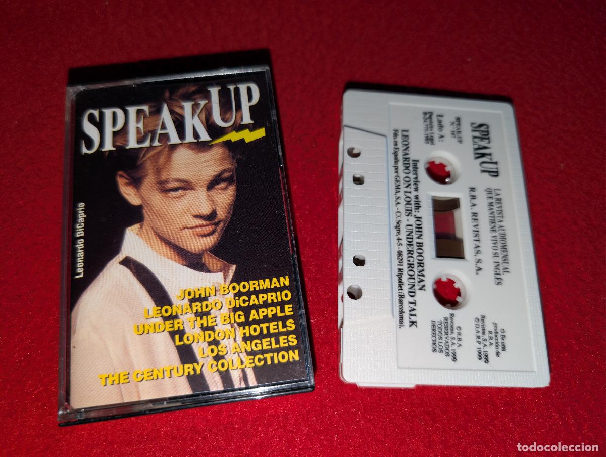 Casetes antiguos: SPEAK UP 187 K7 CASSETTE 1985 SPAIN ESPA&Ntilde;A Leonardo DiCaprio COVER ++