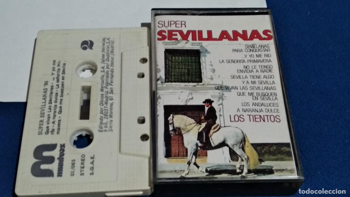Casetes antiguos: LOS TIENTOS / SUPER SEVILLANAS - 1986 MUXIVOZ CASETE CINTA CASSETTE