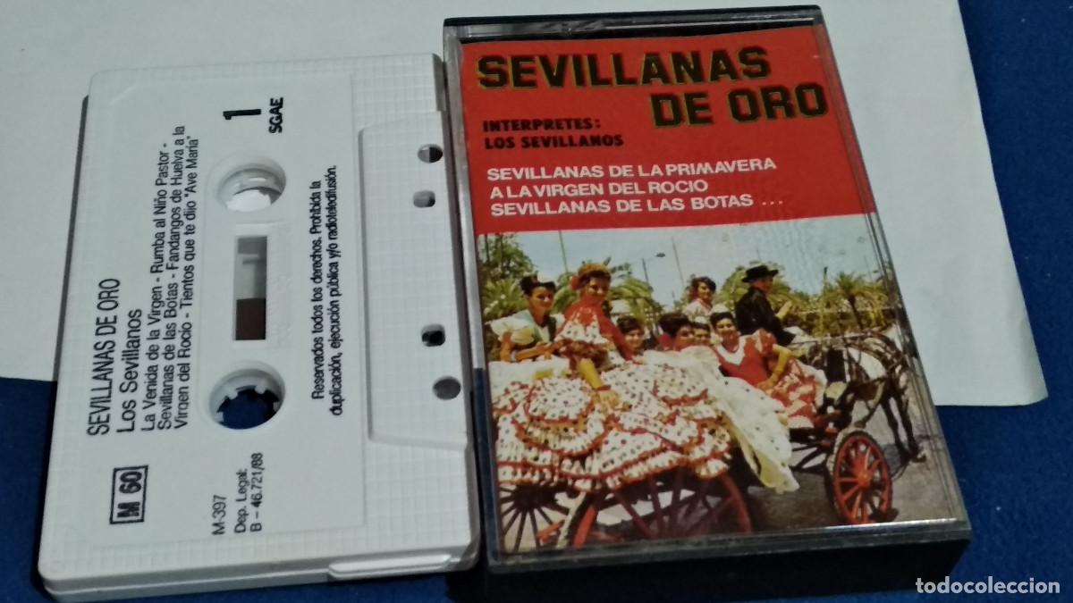 Casetes antiguos: LOS SEVILLANOS /SEVILLANAS DE ORO - 1988 M 60 CASETE CINTA CASSETTE